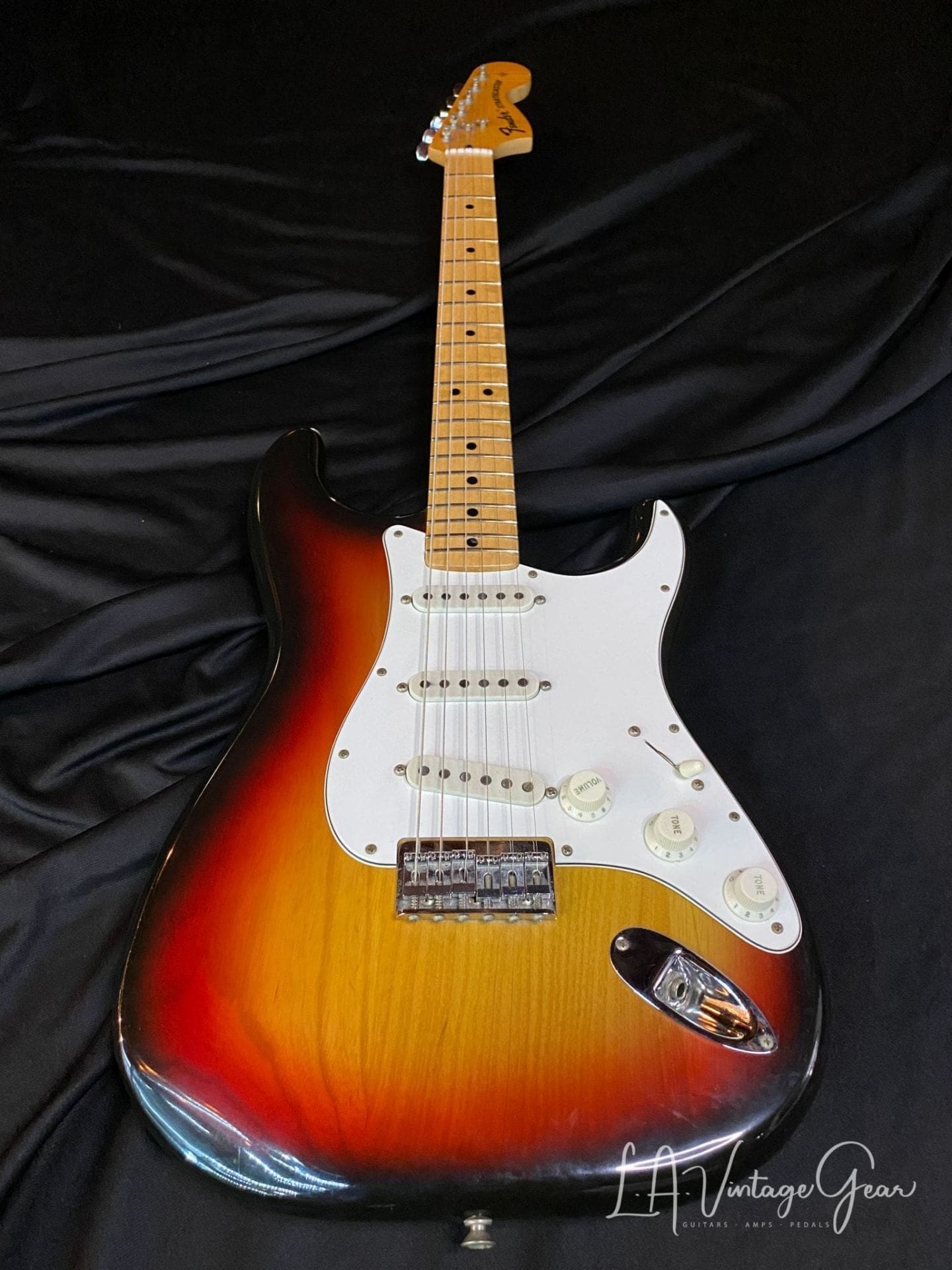Fender 1975 Hardtail Stratocaster Electric Guitar with OHSC! Complete Re-Fret! - Image 2