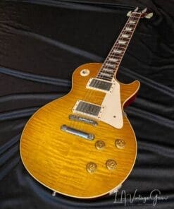 Gibson '59 Reissue Les Paul Custom VOS  Electric Guitar 2014 Sunrise Tea Burst Flame Top