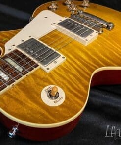 Gibson '59 Reissue Les Paul Custom VOS  Electric Guitar 2014 Sunrise Tea Burst Flame Top - Image 4