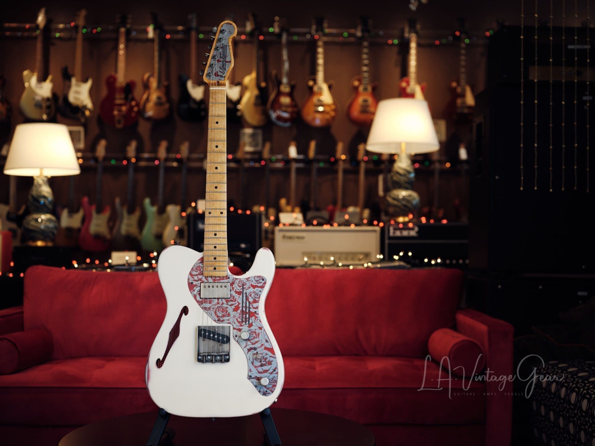 James Trussart Deluxe Steelcaster in White Satin - Brand New !
