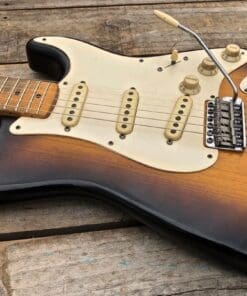 Danocaster 2 Tone Double Cut Electric Guitar - V Neck! - Image 4