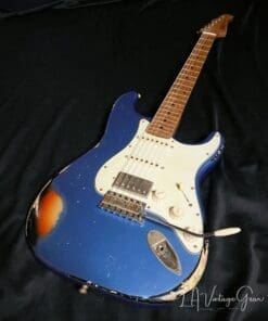 Xotic S-Style Electric Guitar XSC-2 in Lake Placid Blue over a 3T 'Burst #1915