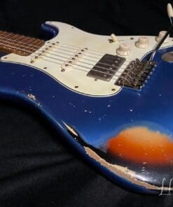 Xotic S-Style Electric Guitar XSC-2 in Lake Placid Blue over a 3T 'Burst #1915 - Image 4