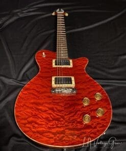 Grosh Set Neck Electric Guitar in a Deep 6120 Orange Finish - Image 2