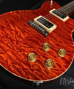 Grosh Set Neck Electric Guitar in a Deep 6120 Orange Finish - Image 5