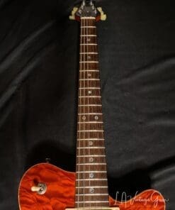 Grosh Set Neck Electric Guitar in a Deep 6120 Orange Finish - Image 11