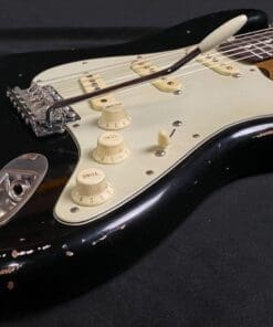 K-Line Springfield '64 S-Style  Electric Guitar in Black Nitro - Image 4