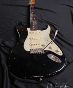 K-Line Springfield '64 S-Style  Electric Guitar in Black Nitro - Image 2