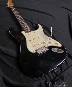 K-Line Springfield '64 S-Style  Electric Guitar in Black Nitro - Image 3