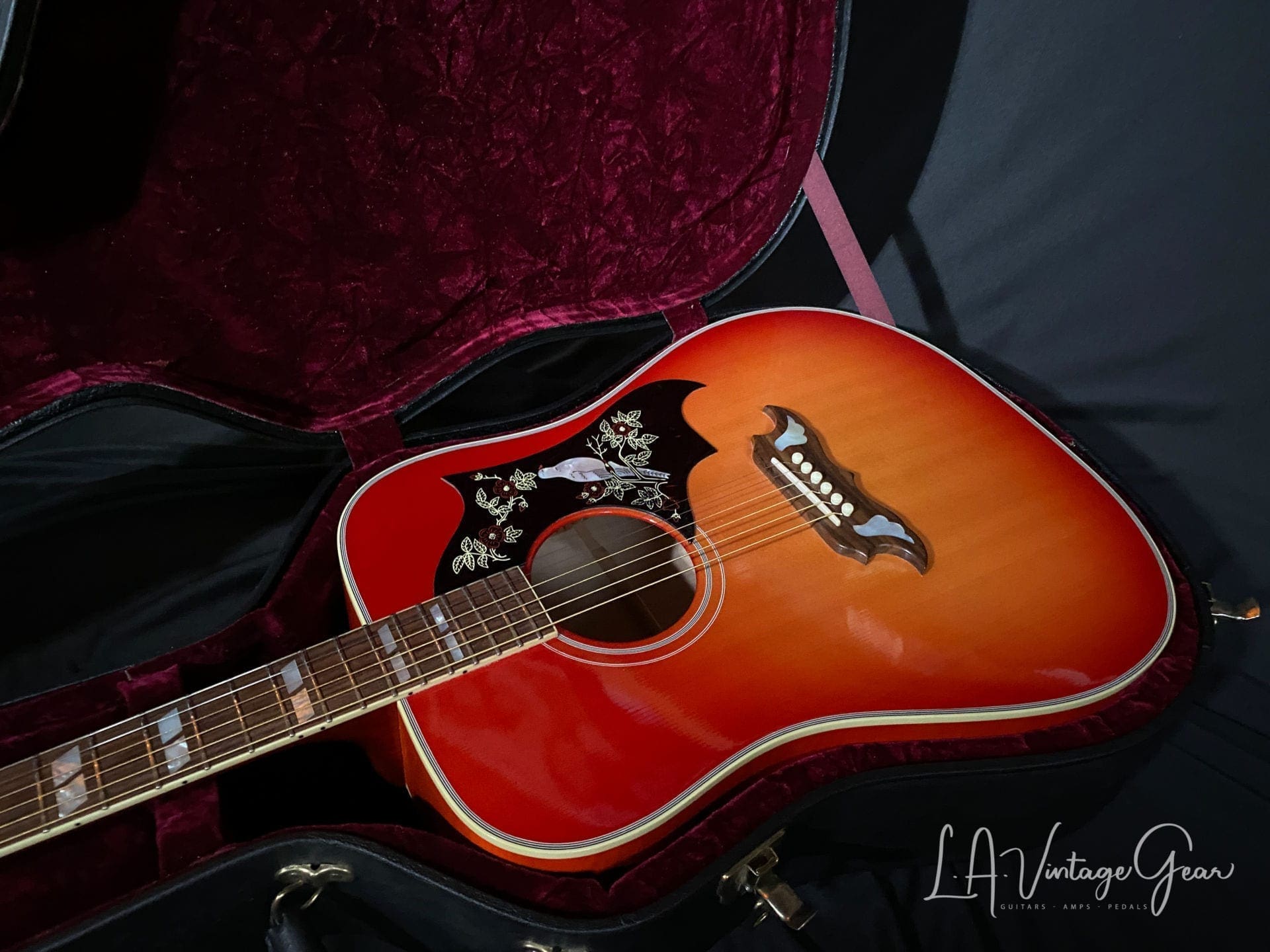 Gibson Custom Shop Dove 1960's Acoustic Guitar (2014) - Vintage Cherry Burst Finish - Image 14