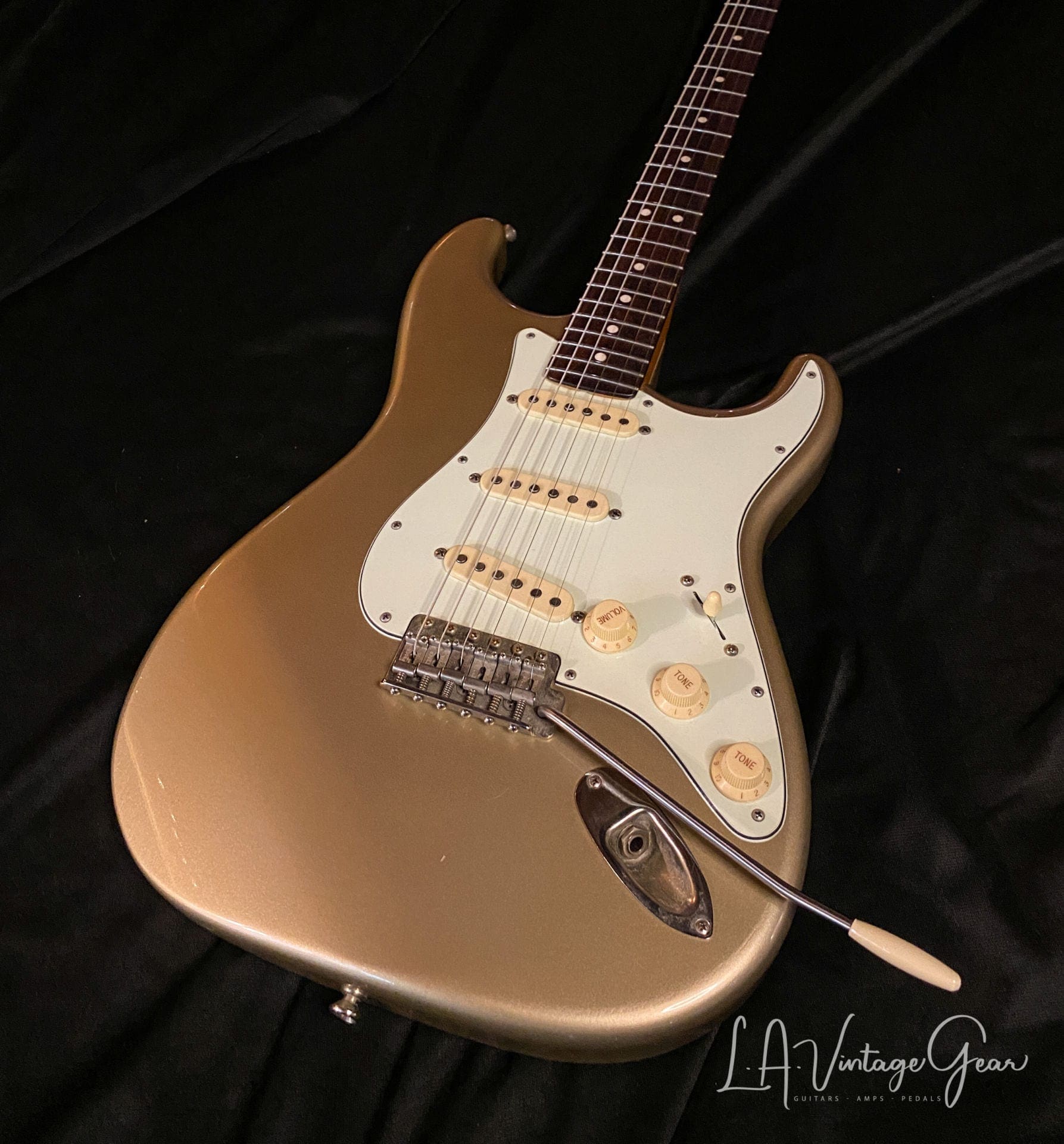 Rutters S-Style Electric Guitar in Gold - Budz Pickups!