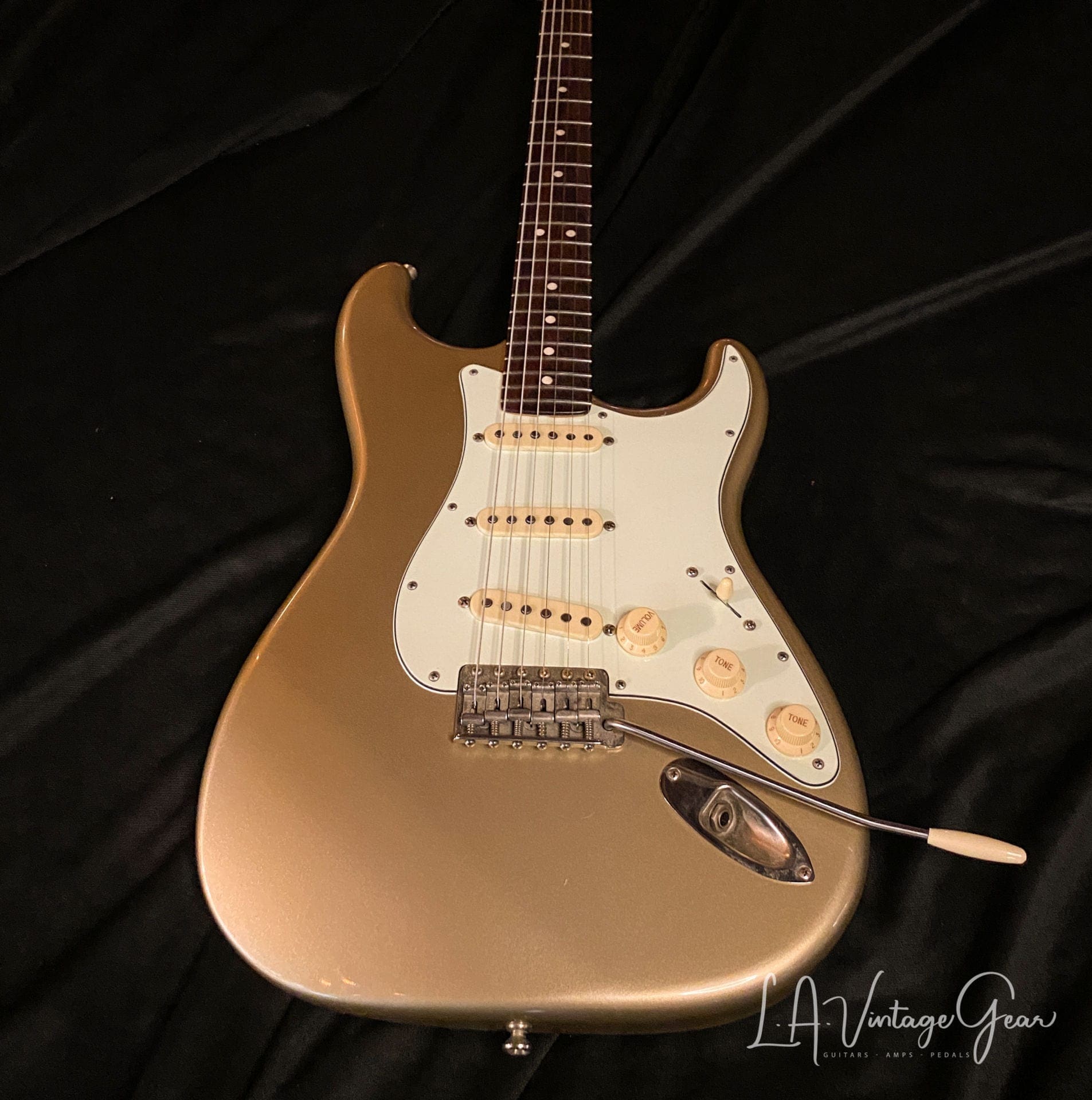 Rutters S-Style Electric Guitar in Gold - Budz Pickups! - Image 3