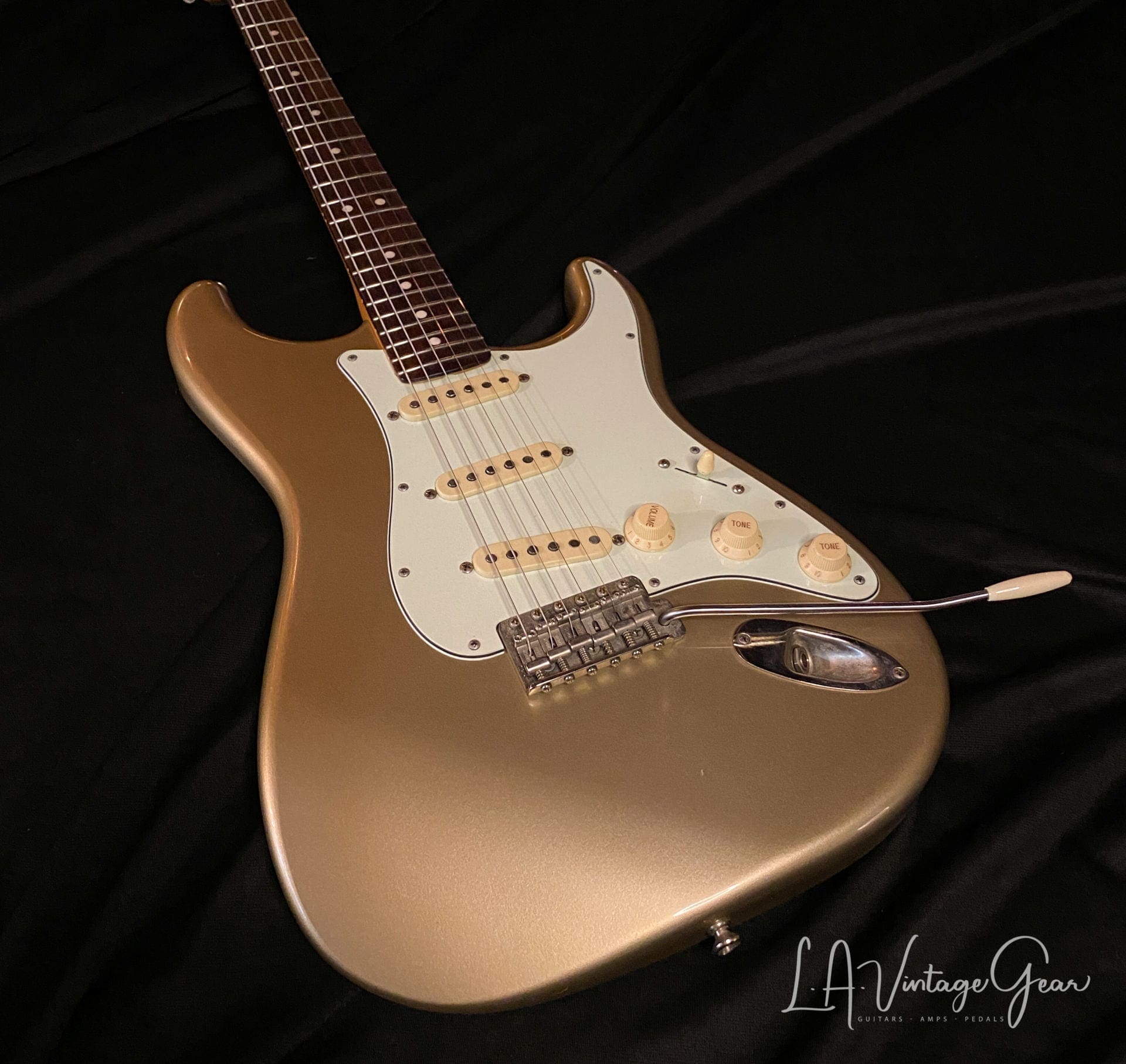 Rutters S-Style Electric Guitar in Gold - Budz Pickups! - Image 4