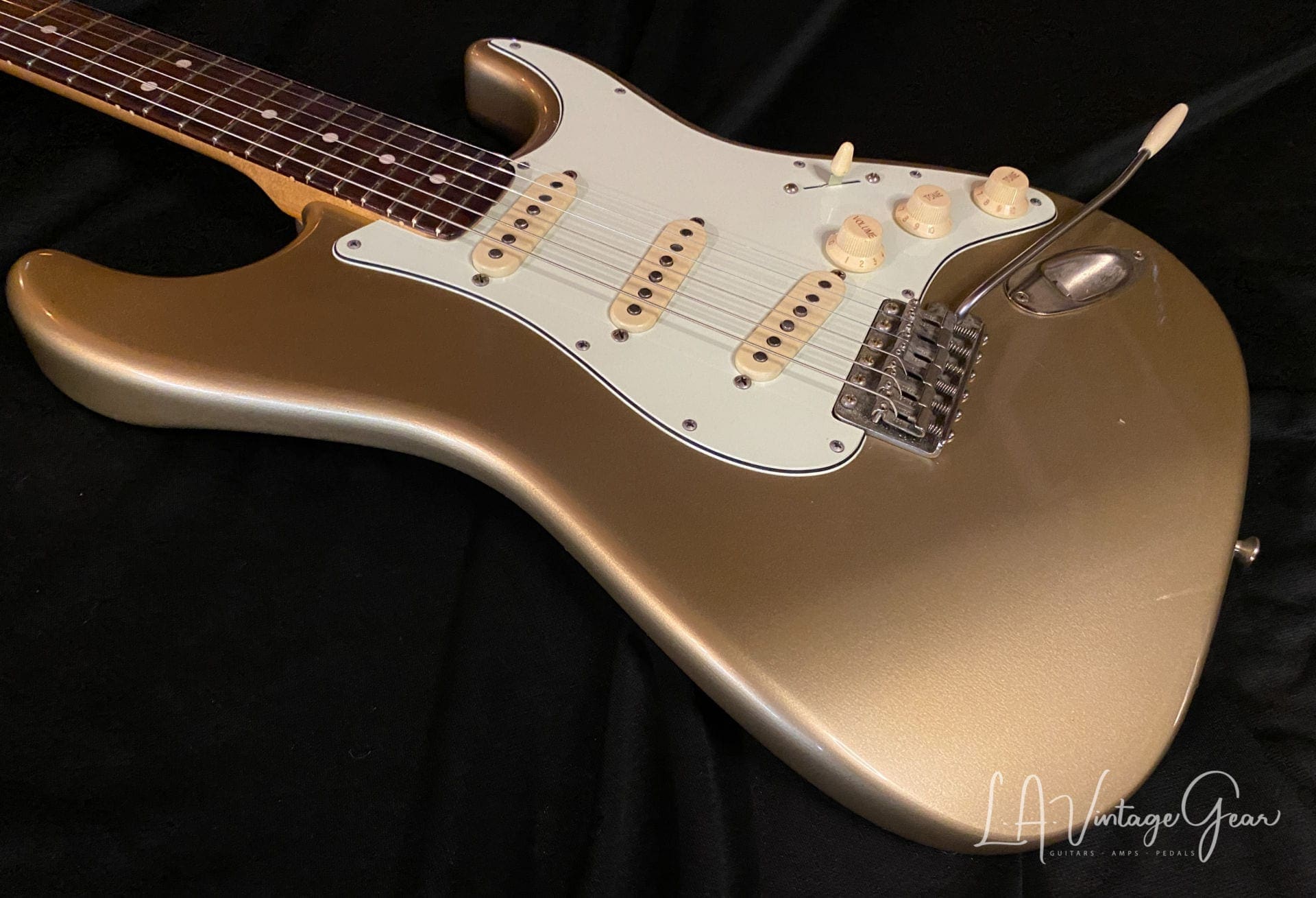 Rutters S-Style Electric Guitar in Gold - Budz Pickups! - Image 5
