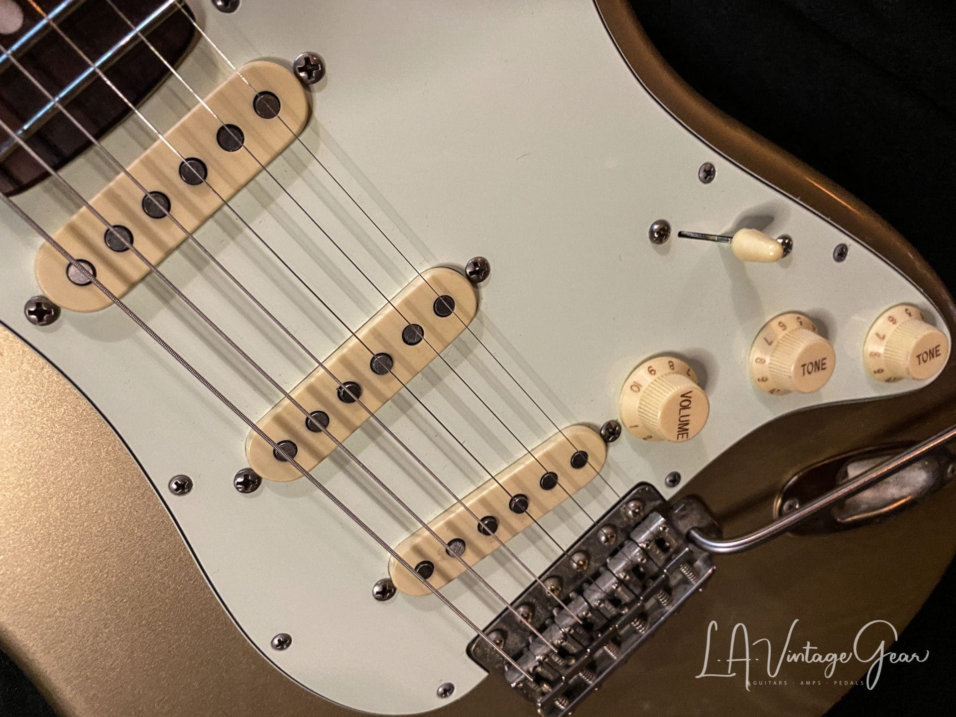 Rutters S-Style Electric Guitar in Gold - Budz Pickups! - Image 6