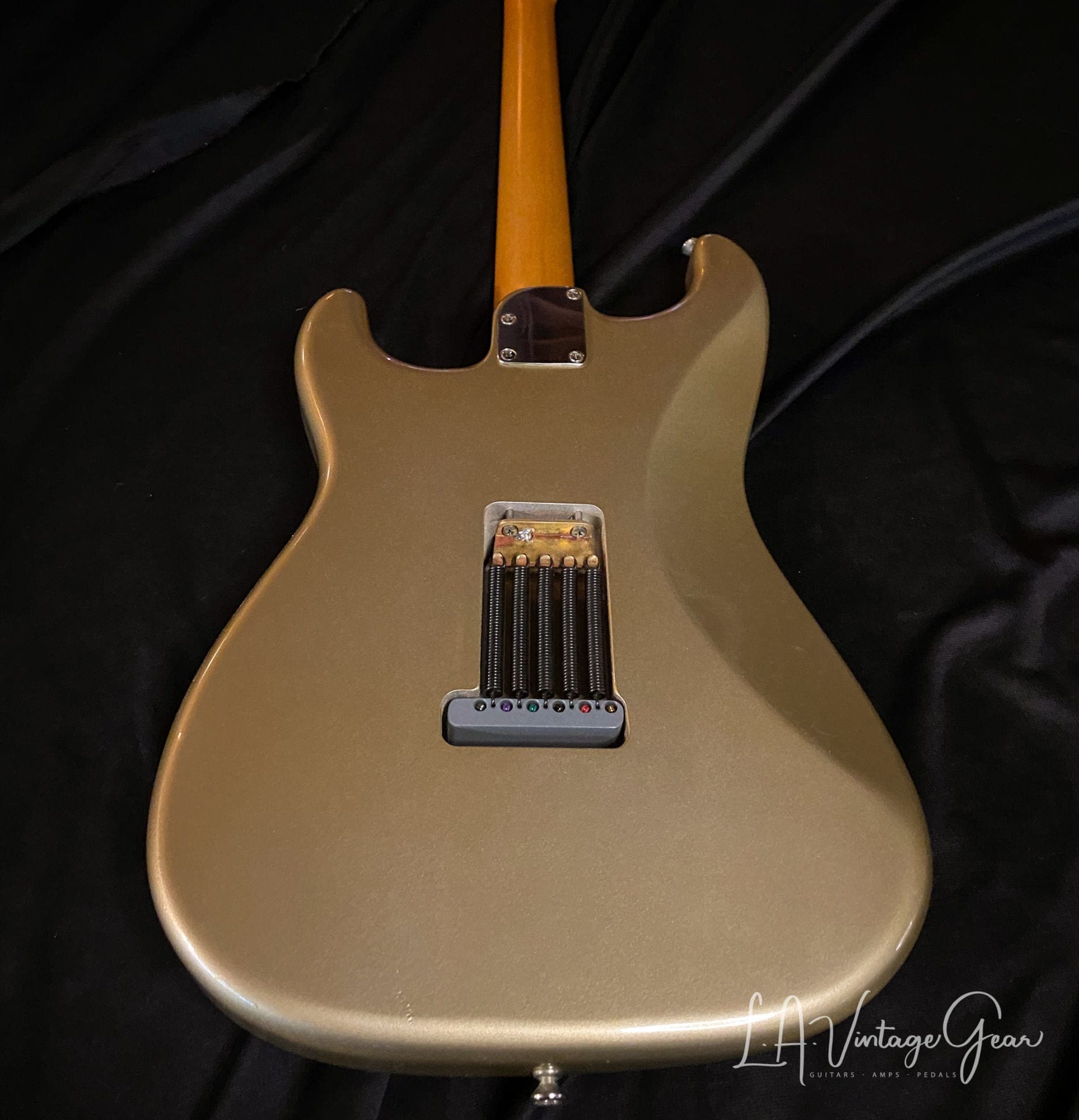 Rutters S-Style Electric Guitar in Gold - Budz Pickups! - Image 12