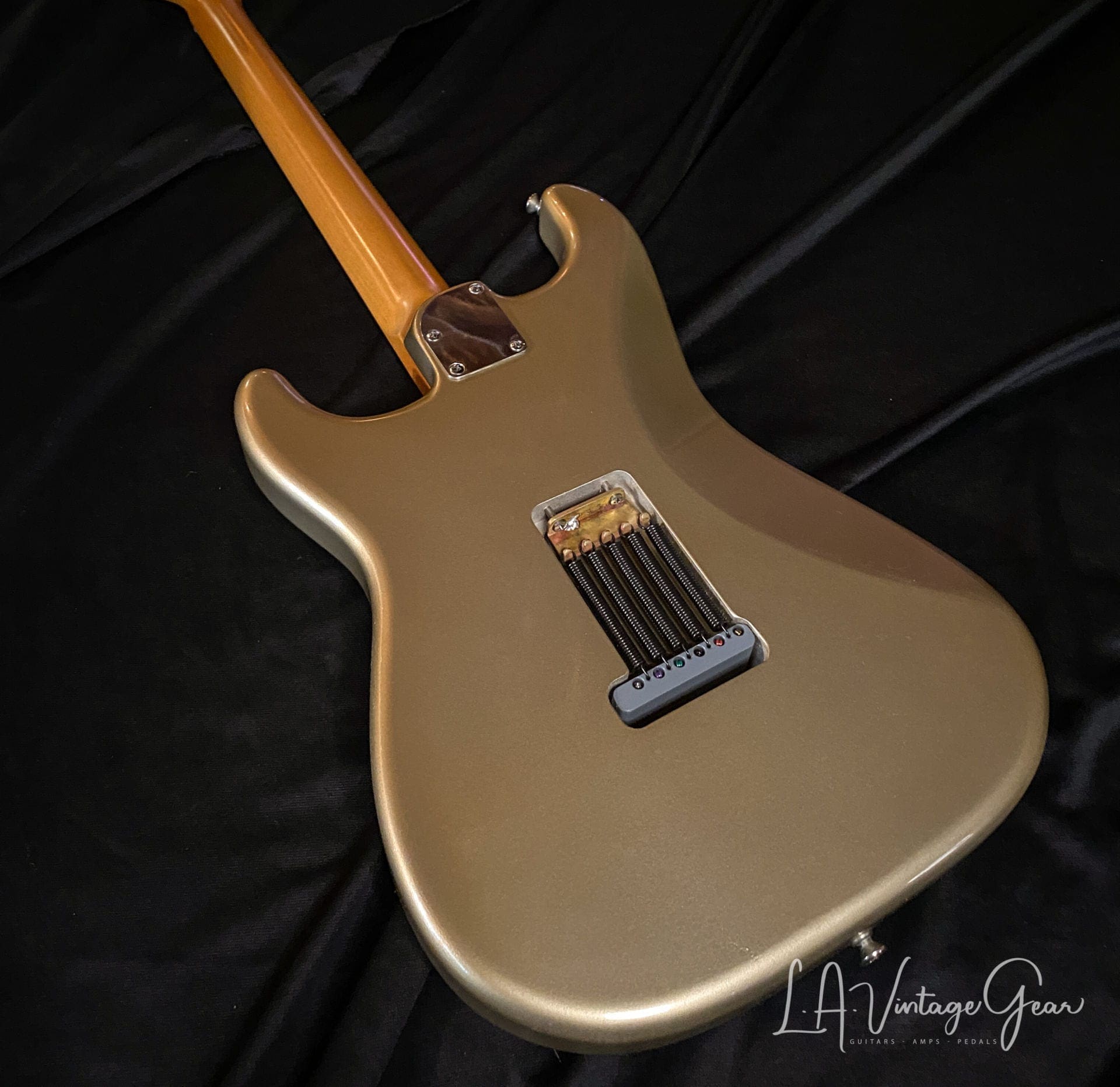 Rutters S-Style Electric Guitar in Gold - Budz Pickups! - Image 13