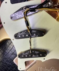 Rutters S-Style Electric Guitar in Gold - Budz Pickups! - Image 12