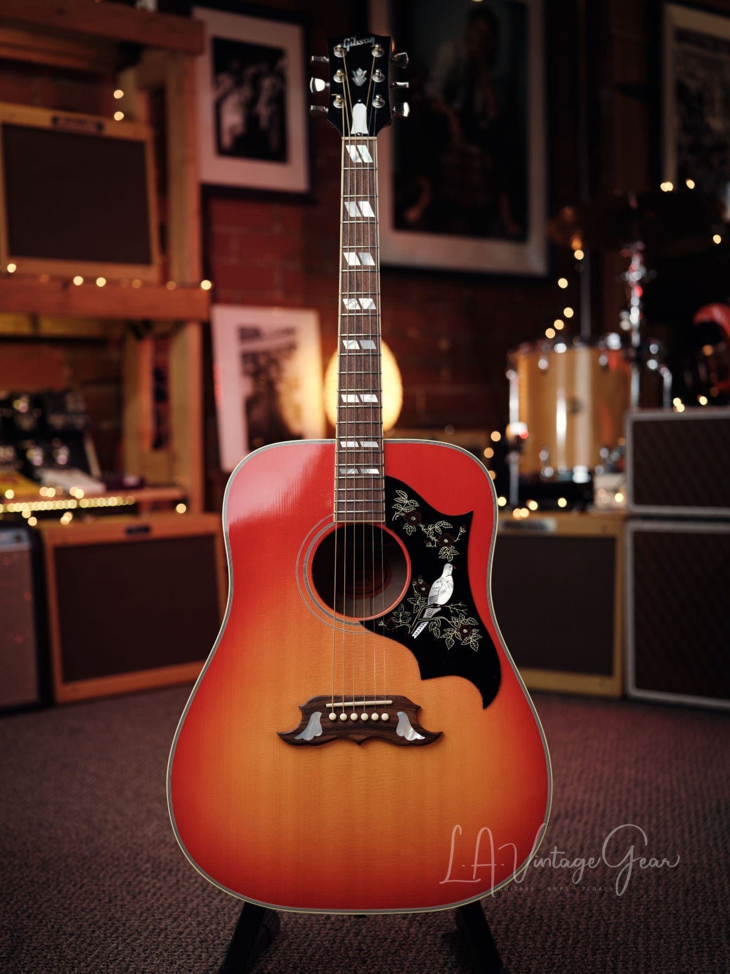 Gibson Custom Shop Dove 1960's Acoustic Guitar (2014) - Vintage Cherry Burst Finish