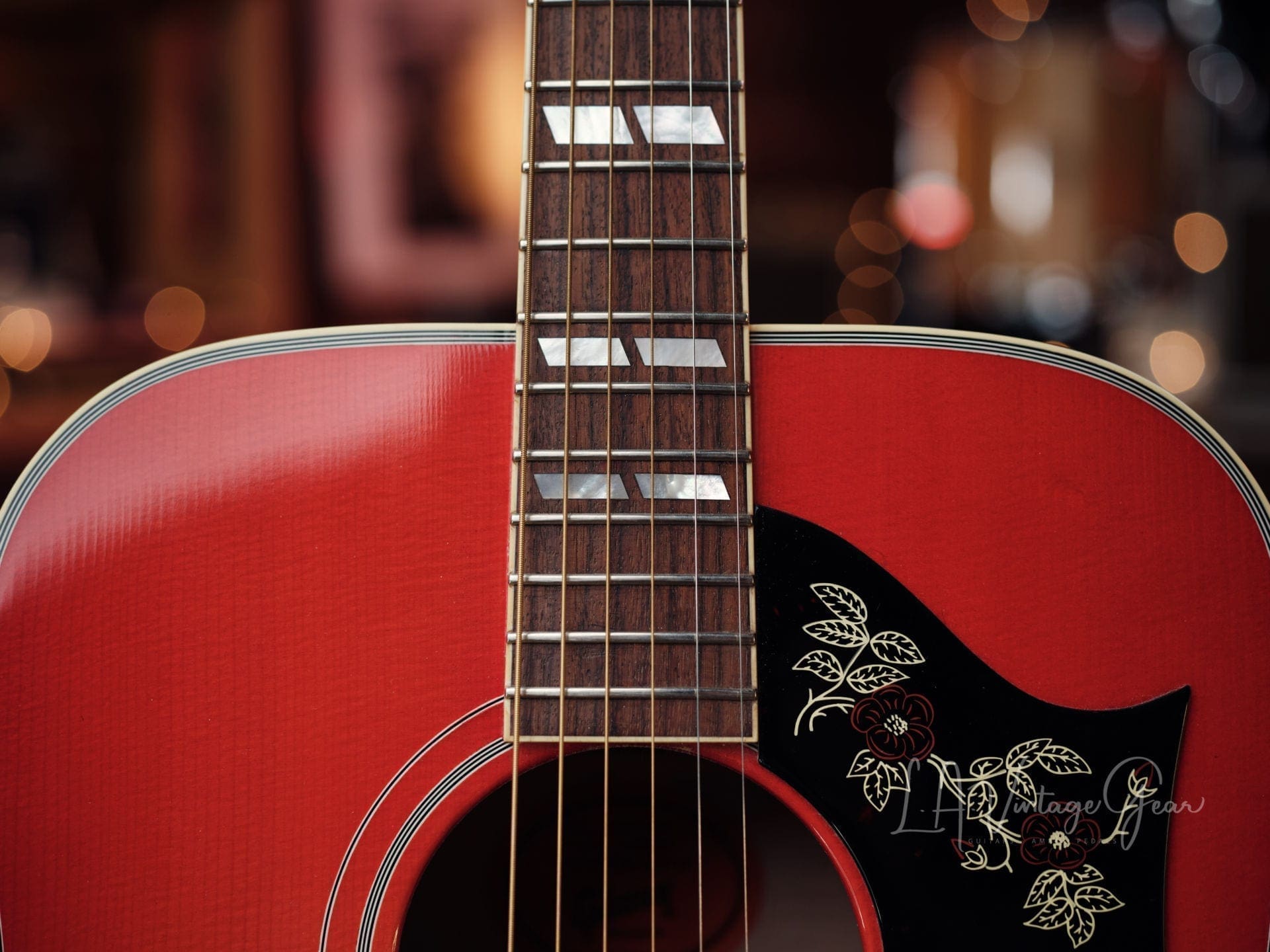 Gibson Custom Shop Dove 1960's Acoustic Guitar (2014) - Vintage Cherry Burst Finish - Image 2