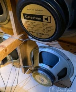 Kerry Wright Recovered Marshall 4 x 12 Slant Cab - Original Celestion Black Back Rola Speakers! - Image 11