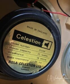Kerry Wright Recovered Marshall 4 x 12 Straight Cab - Original Celestion Black Back Rola Speakers! - Image 6