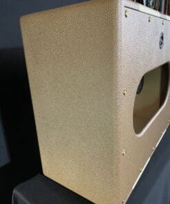 Kerry Wright 2 x 10 Custom Cab - Brown & Blonde with Wood Design on Grill  & Jensen P10P Speakers - Image 5