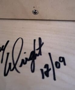 Kerry Wright 2 x 10 Custom Cab - Brown & Blonde with Wood Design on Grill  & Jensen P10P Speakers - Image 7