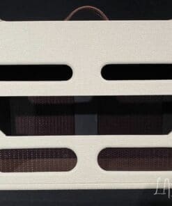 Kerry Wright 2 x 12 Custom Cab Unloaded - Cream Tolex & Brown Grill Cloth - Image 5