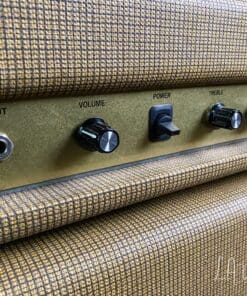 Kerry Wright Custom 2 x 12 Cab & Head with 6L6 Chassis - 'Brown Stripe Stack' with Fane Speakers - Image 2