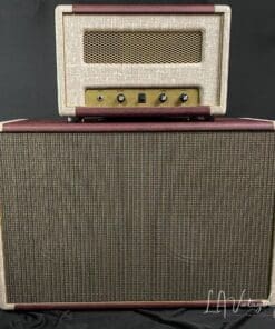 Kerry Wright Custom 2 x 12 Cab & Head with 6L6 Chassis - 'Burgundy Cream Stack' & Celestion Greenbacks