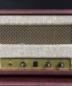 Kerry Wright Custom 2 x 12 Cab & Head with 6L6 Chassis - 'Burgundy Cream Stack' & Celestion Greenbacks - Image 3