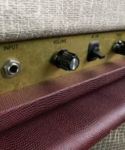 Kerry Wright Custom 2 x 12 Cab & Head with 6L6 Chassis - 'Burgundy Cream Stack' & Celestion Greenbacks - Image 5