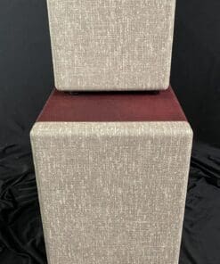 Kerry Wright Custom 2 x 12 Cab & Head with 6L6 Chassis - 'Burgundy Cream Stack' & Celestion Greenbacks - Image 11