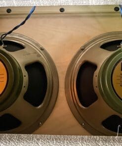 Kerry Wright Custom 2 x 12 Cab & Head with 6L6 Chassis - 'Burgundy Cream Stack' & Celestion Greenbacks - Image 14