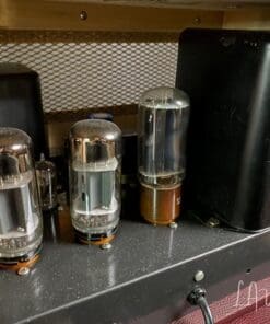 Kerry Wright Custom 2 x 12 Cab & Head with 6L6 Chassis - 'Burgundy Cream Stack' & Celestion Greenbacks - Image 6