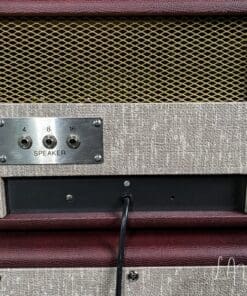 Kerry Wright Custom 2 x 12 Cab & Head with 6L6 Chassis - 'Burgundy Cream Stack' & Celestion Greenbacks - Image 8