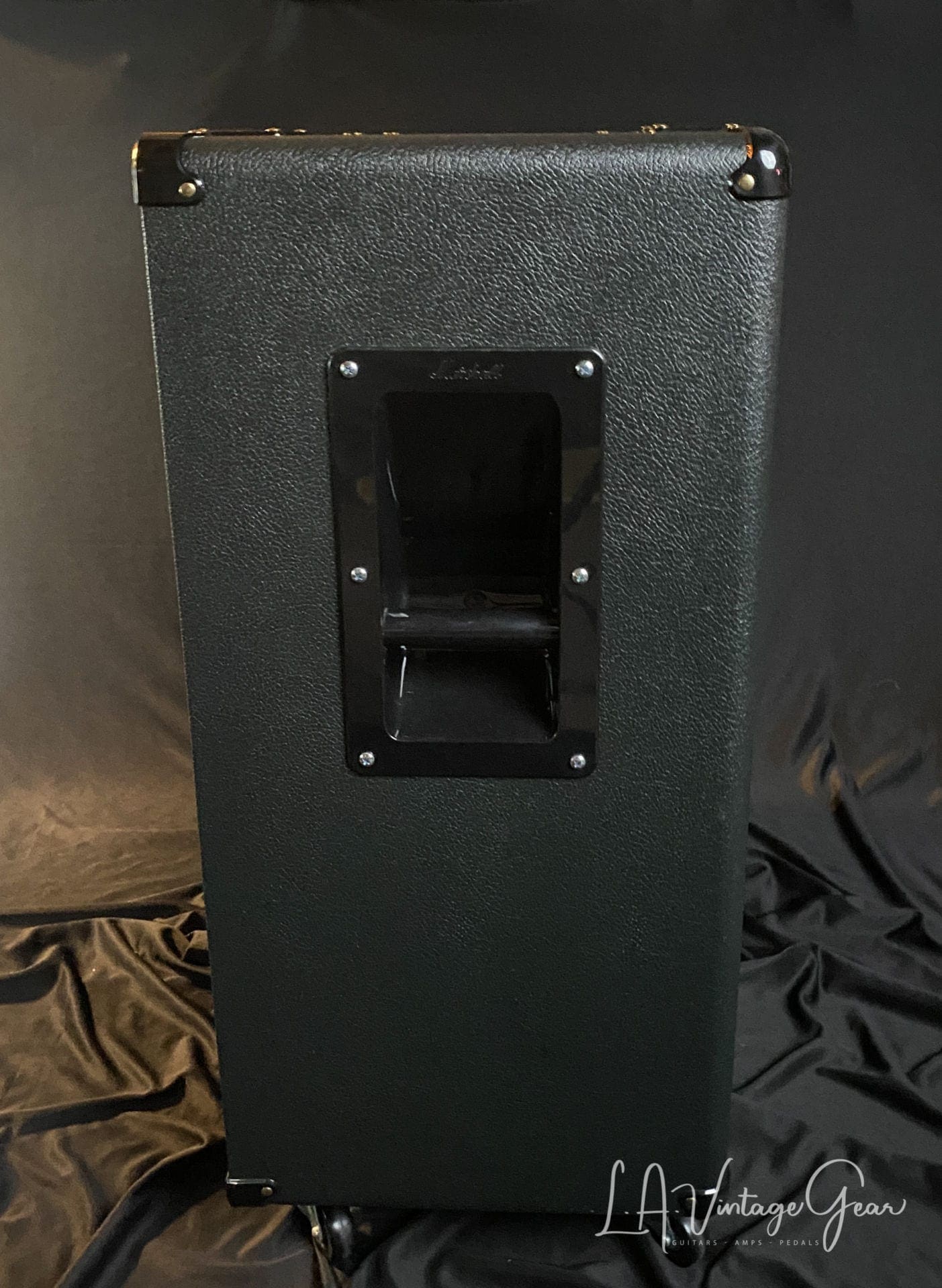 Kerry Wright Recovered Marshall 4 x 12 Straight Cab - Original Celestion Black Back Rola Speakers! - Image 4