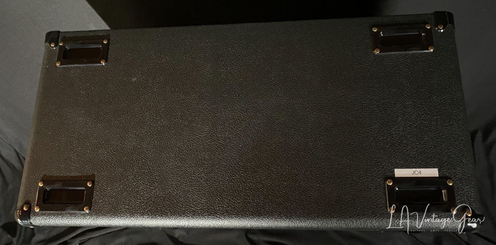 Kerry Wright Recovered Marshall 4 x 12 Straight Cab - Original Celestion Black Back Rola Speakers! - Image 13