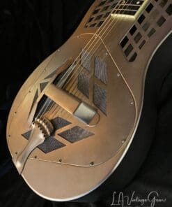 National Baritone Tricone Style 1.5  Electric Guitar  - Steel Body in Matte Silver Finish - Image 6