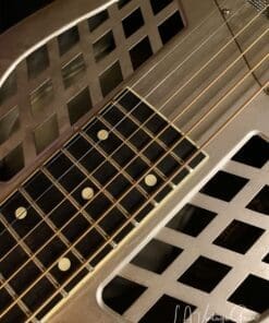 National Baritone Tricone Style 1.5  Electric Guitar  - Steel Body in Matte Silver Finish - Image 16