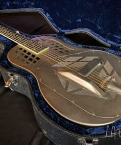 National Baritone Tricone Style 1.5  Electric Guitar  - Steel Body in Matte Silver Finish - Image 18