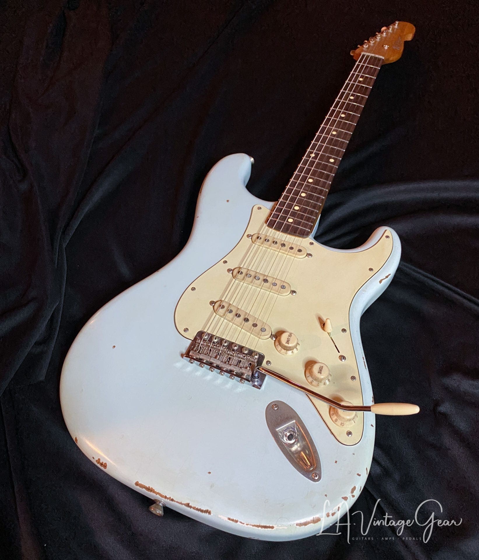 K-Line Springfield S-Style Guitar in Sonic Blue