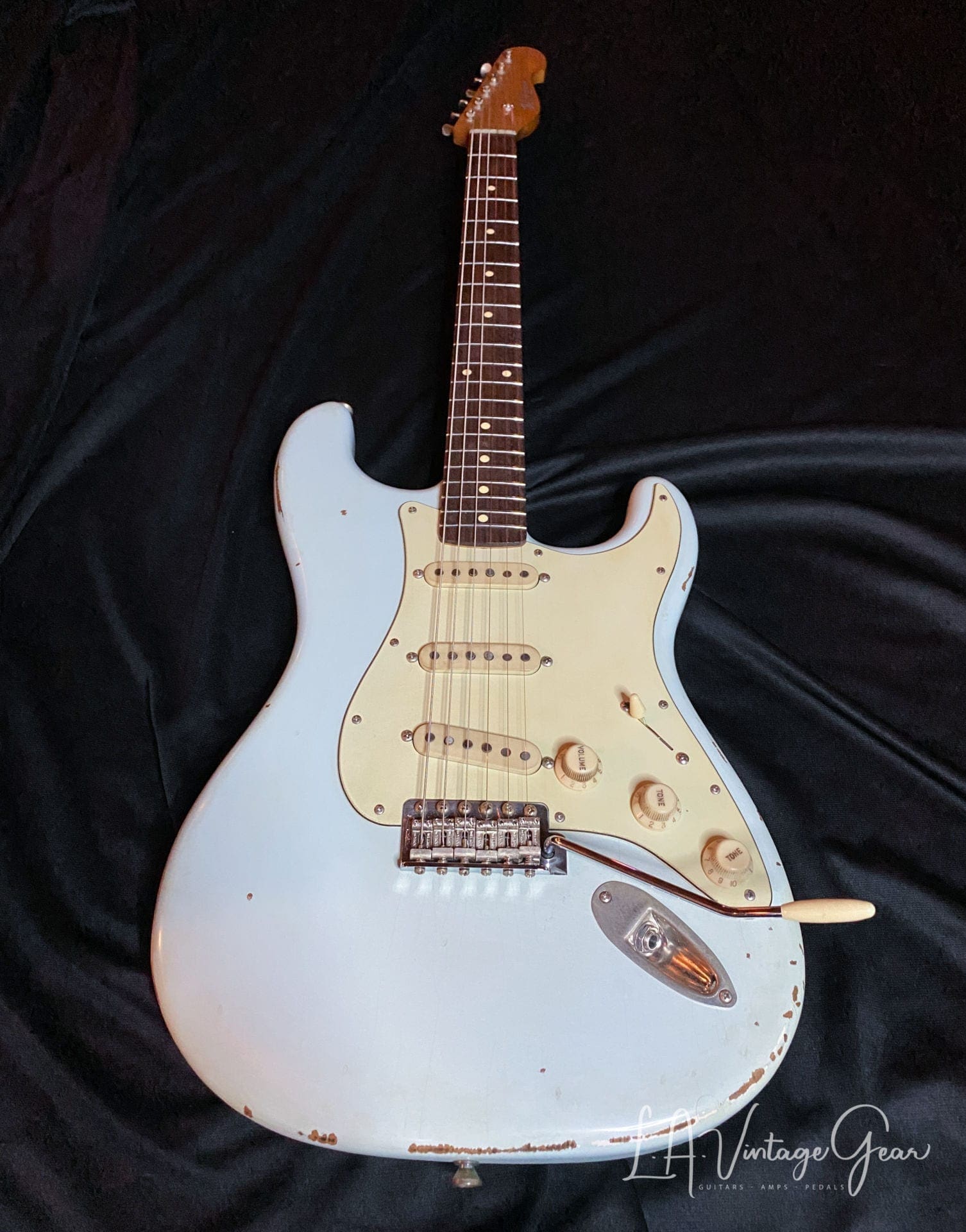 K-Line Springfield S-Style Guitar in Sonic Blue - Image 2