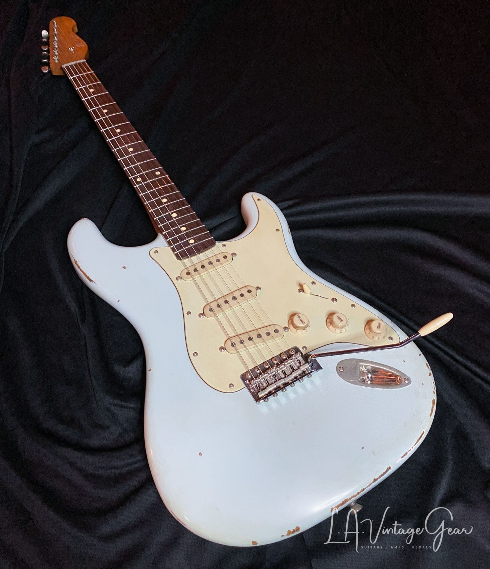 K-Line Springfield S-Style Guitar in Sonic Blue - Image 3
