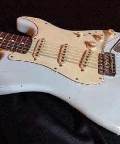 K-Line Springfield S-Style Guitar in Sonic Blue - Image 4