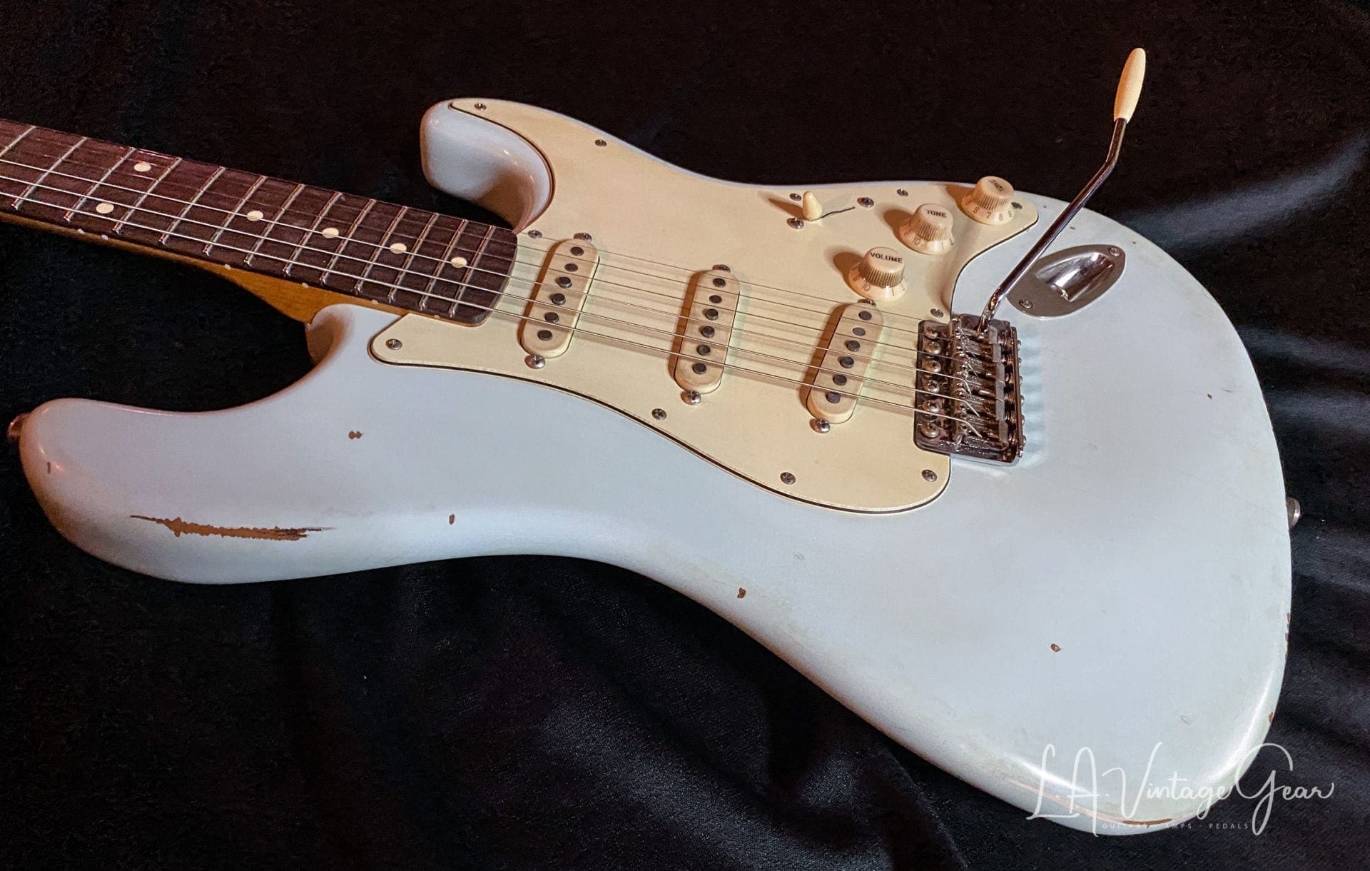 K-Line Springfield S-Style Guitar in Sonic Blue - Image 4