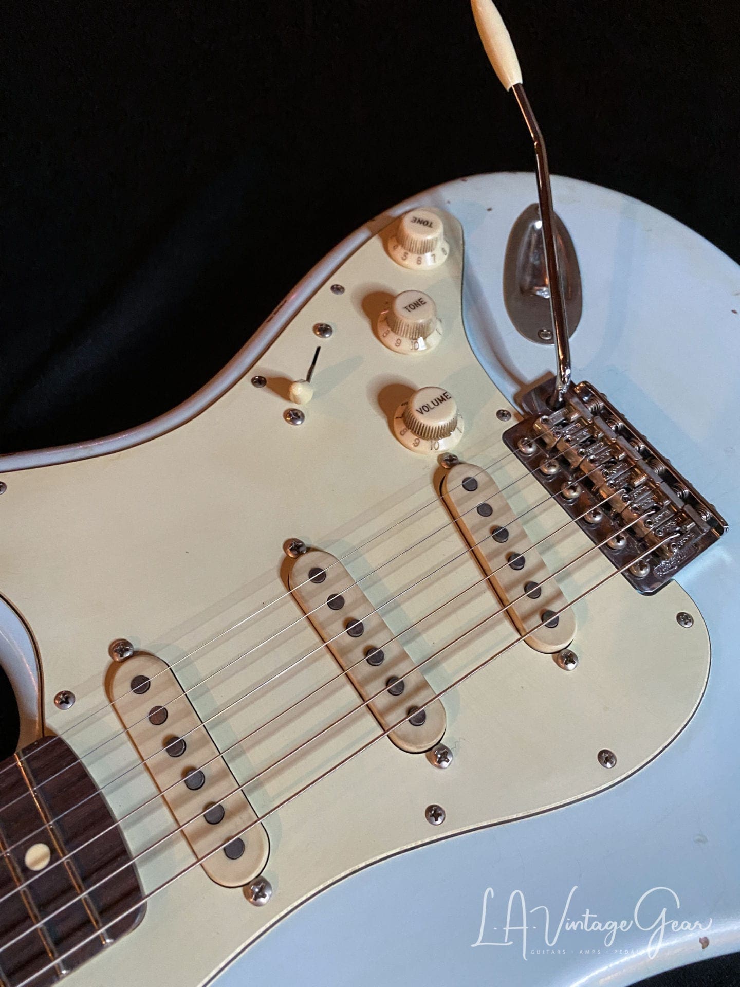 K-Line Springfield S-Style Guitar in Sonic Blue - Image 5