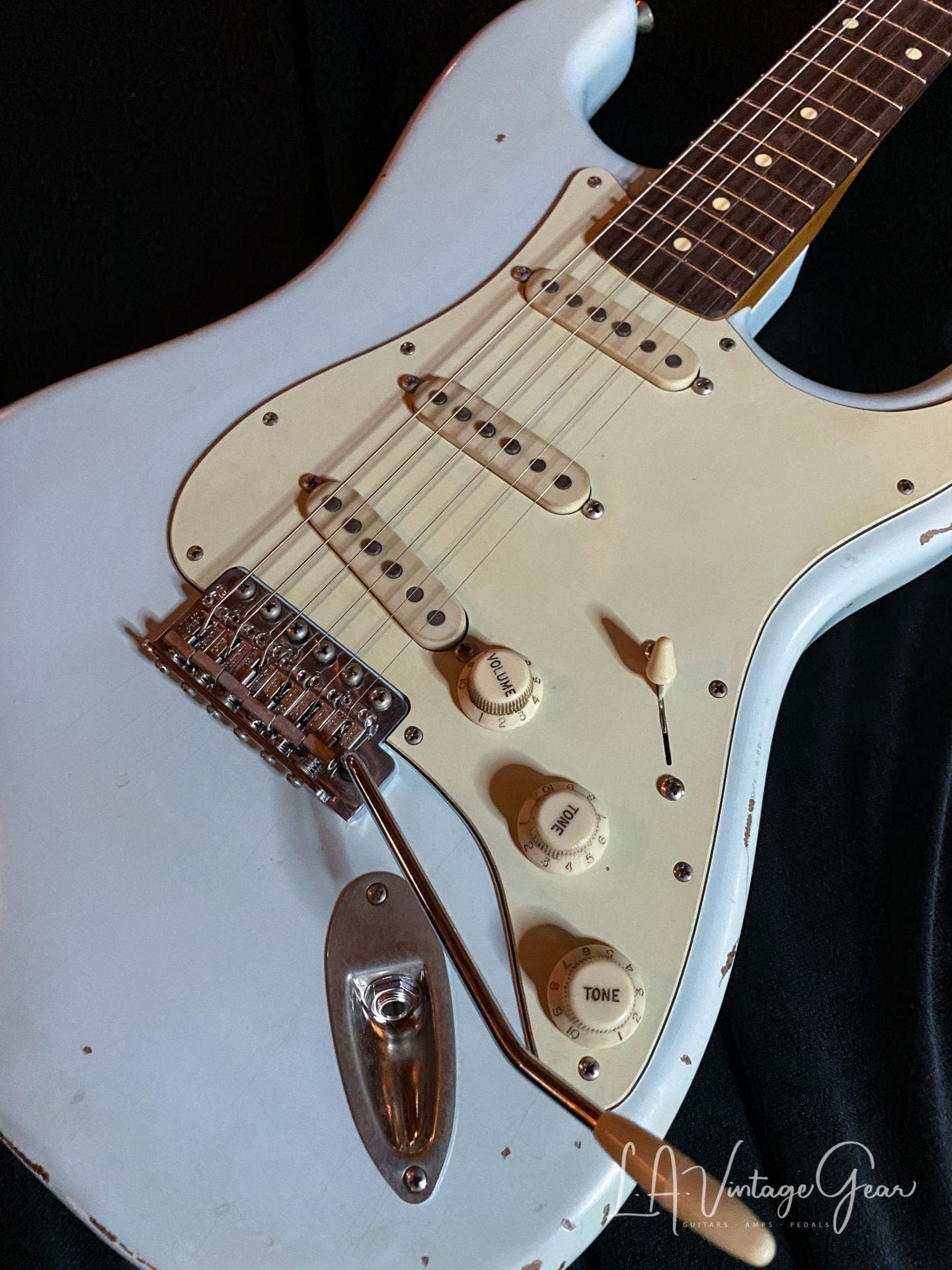 K-Line Springfield S-Style Guitar in Sonic Blue - Image 6