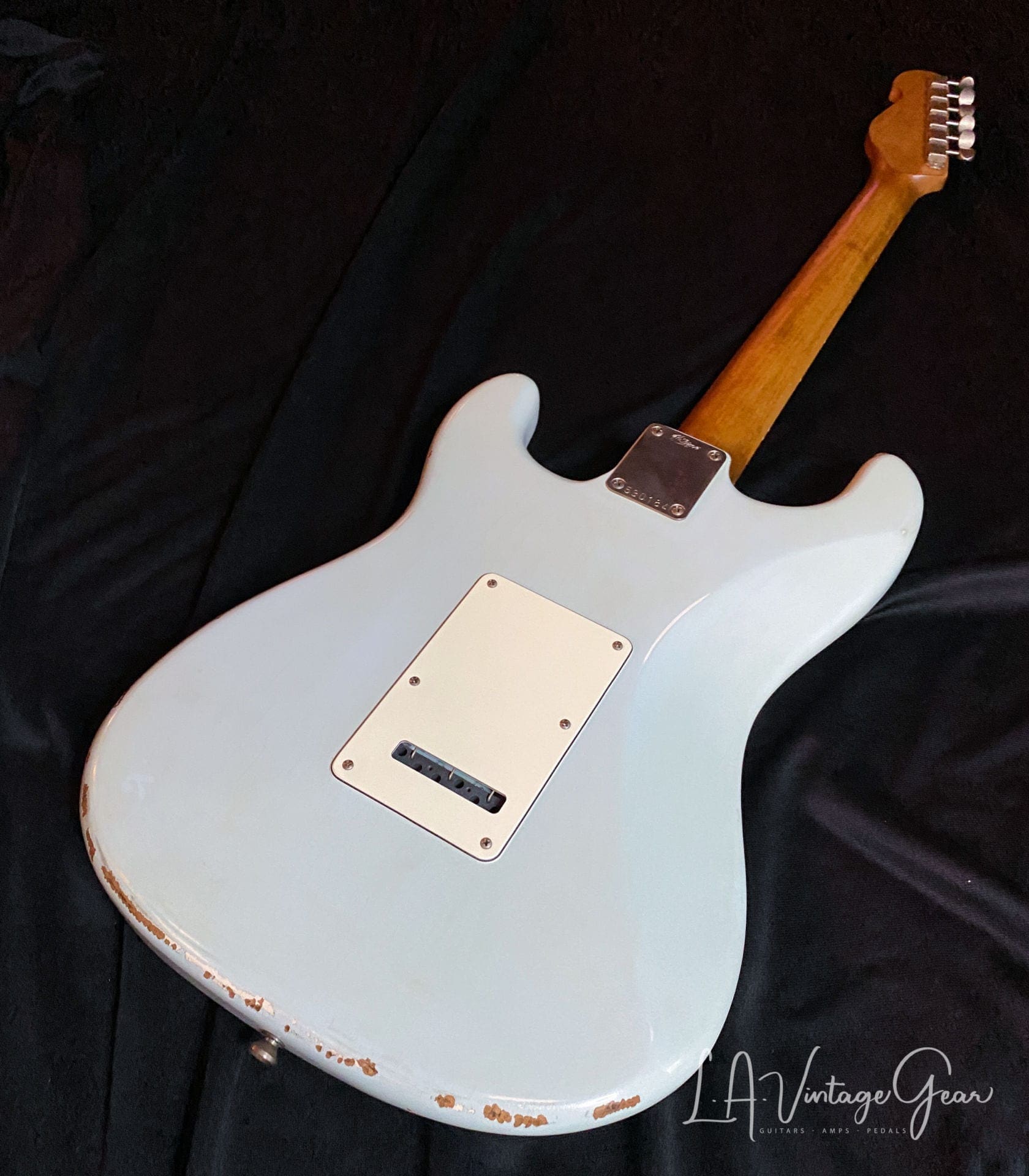 K-Line Springfield S-Style Guitar in Sonic Blue - Image 9